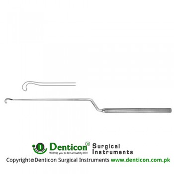 Hardy-Fahlbusch Micro Dissector Bayonet Shaped - Sharp Stainless Steel, 24 cm - 9 1/2"